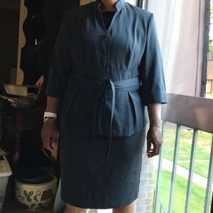 Blue Skirt Suit 2 piece Combination